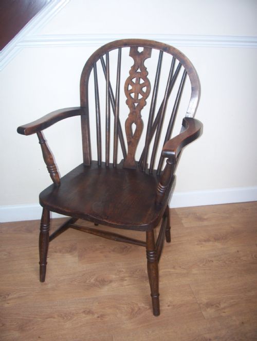 Early C20th Beech and Elm Windsor Armchair