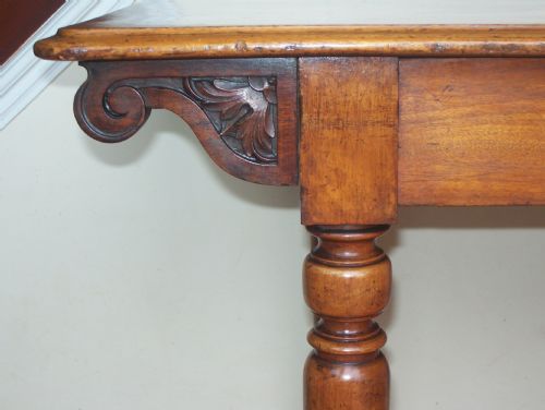 1840'S HOLLAND SONS MAHOGANY CENTRE SIDE TABLE WITH DRAWER - ADDITIONAL PHOTO 2