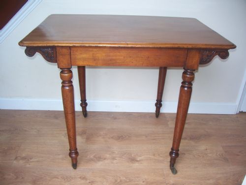 1840'S HOLLAND SONS MAHOGANY CENTRE SIDE TABLE WITH DRAWER - ADDITIONAL PHOTO 4