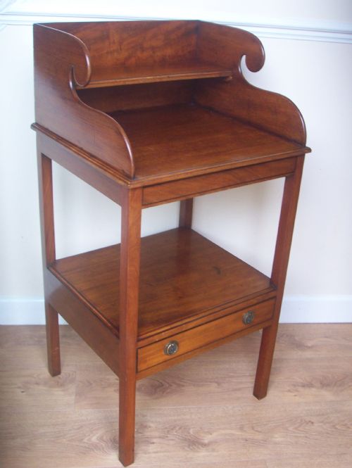 C19th Mahogany Washstand or Bedside Table