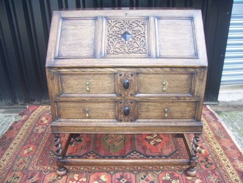 Jacobean Oak Bureau