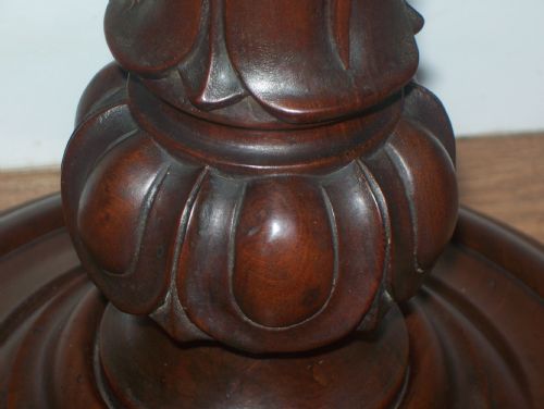 VICTORIAN MAHOGANY POLE SCREEN - ADDITIONAL PHOTO 6