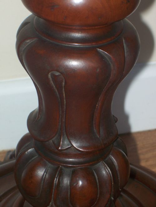 VICTORIAN MAHOGANY POLE SCREEN - ADDITIONAL PHOTO 7
