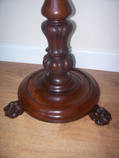 VICTORIAN MAHOGANY POLE SCREEN - ADDITIONAL PHOTO 9