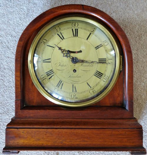 Circa 1750-80 "Swinging Ball" Automaton Mahogany Cased 8 Inch Dial Fusee Mantle Clock by John Meredith of London