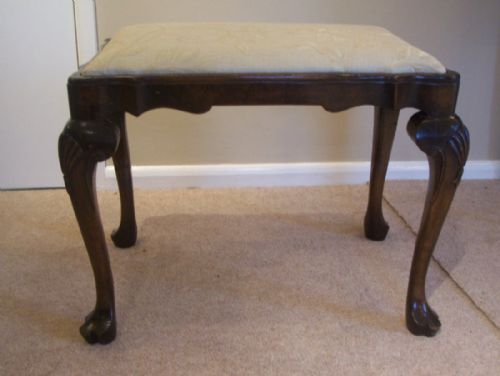 GEORGE II STYLE WALNUT STOOL - ADDITIONAL PHOTO 2