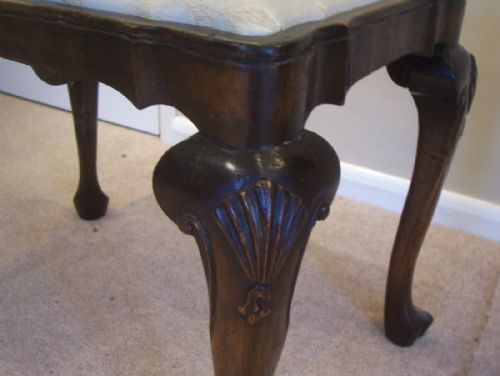 GEORGE II STYLE WALNUT STOOL - ADDITIONAL PHOTO 5