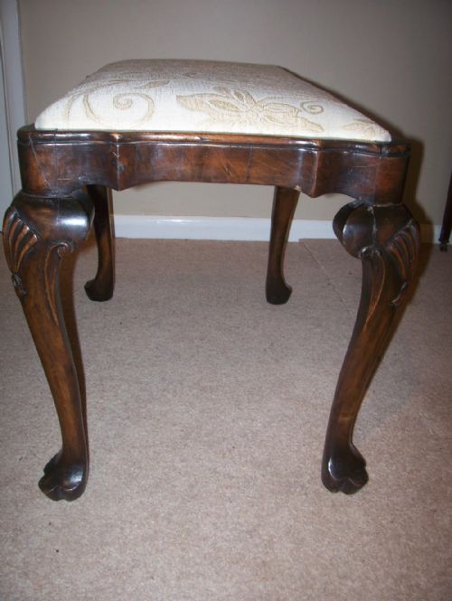 GEORGE II STYLE WALNUT STOOL - ADDITIONAL PHOTO 8