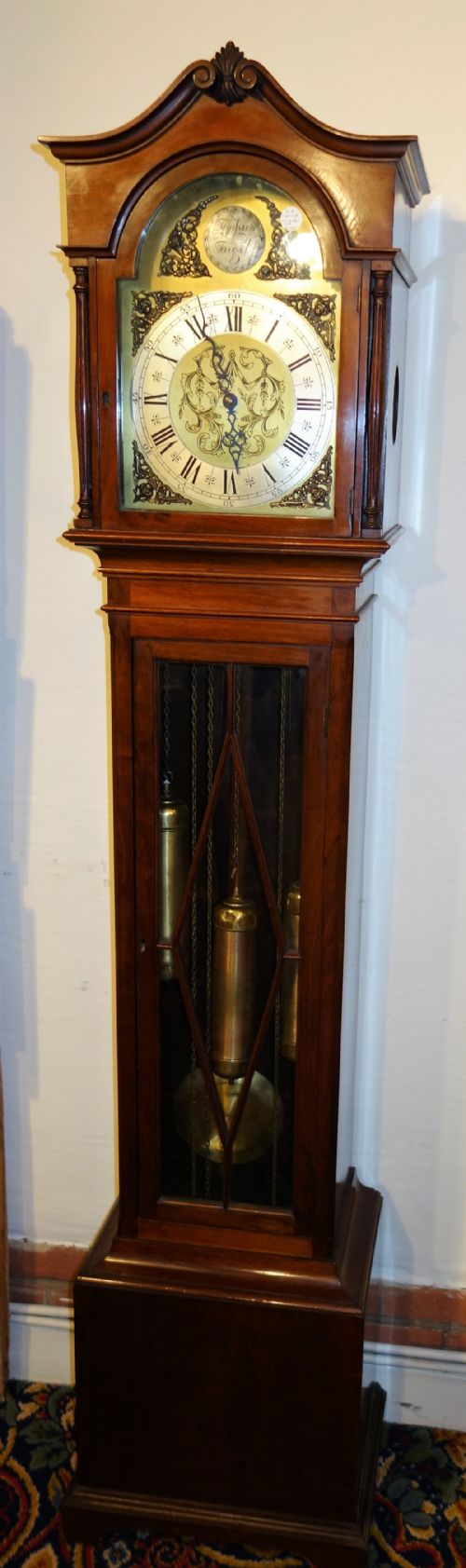 Fine Quality Mahogany Cased Longcase/grandfather or Grandmother Clock - Unusually French Triple Weight Movement