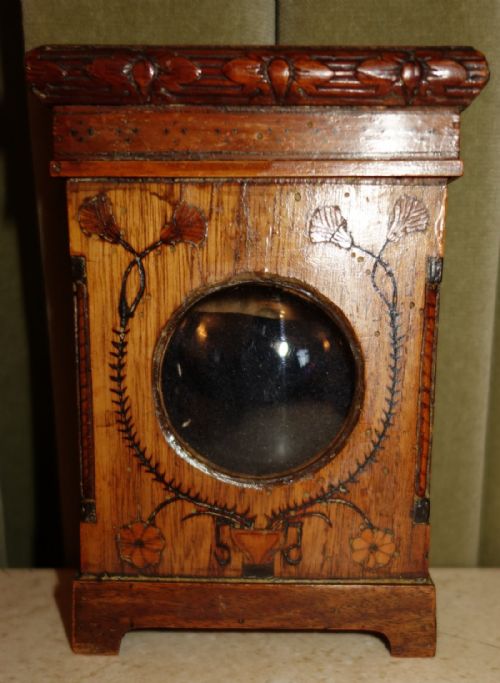 19th Century  Inlaid / Parquetry Pocket Watch Box / Holder