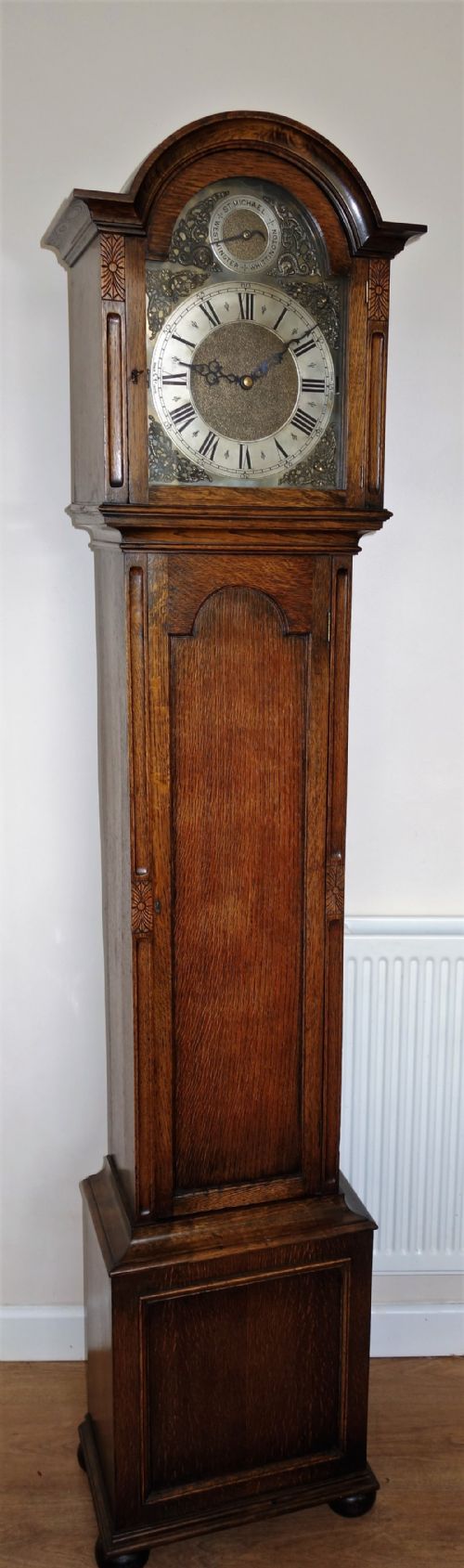 Musical Grandfather Longcase Clock with Westminster, St Michael & Whittington Tunes 76.5in High with Silent/strike