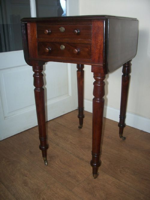 C19th Mahogany Small Pembroke Work Table