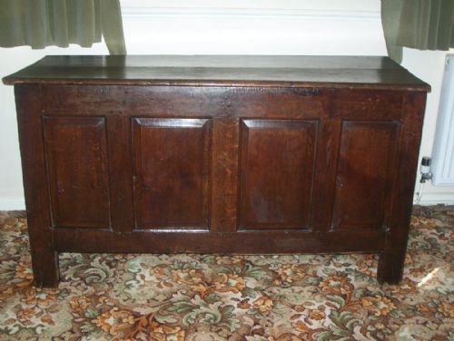 Antique Large Oak Coffer