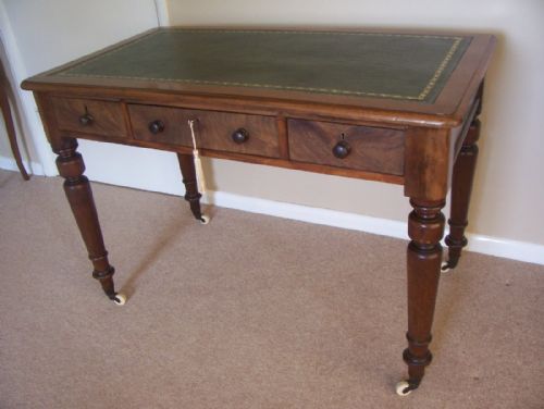 Victorian Mahogany Library Writing Table