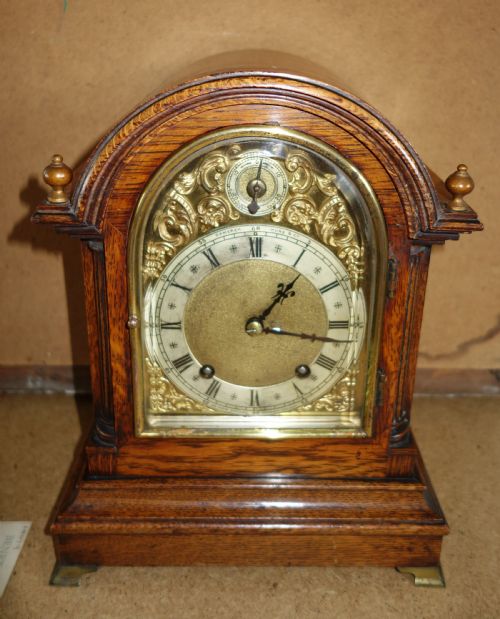 Petit 19th Century Bracket or Mantel Clock by Camerer Kuss & Co. (Later to Become Camerer Cuss & Co) with a Quality 8 Day Wh Sch Striking Clock