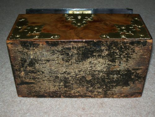 VICTORIAN WALNUT DOMED STATIONERY BOX - ADDITIONAL PHOTO 8