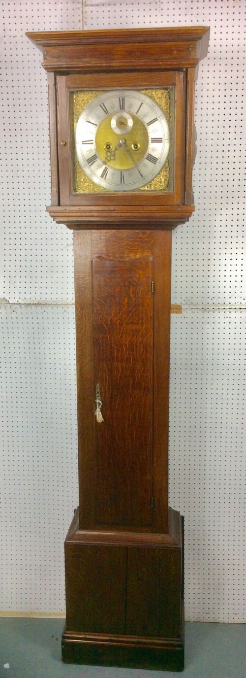 Late 17th/early 18th C. Oak Grandfather Longcase Clock - Thomas Deykin Worcester - Pre 1720 - William & Mary, Queen Anne, George I Period