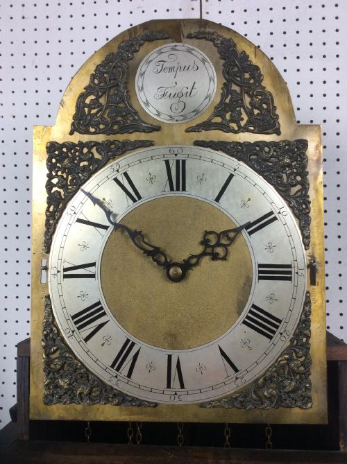 fig 1. Mellow Sounding Triple Weight Westminster Chiming Musical Grandmother/Grandfather Longcase Clock with Glass Trunk Door