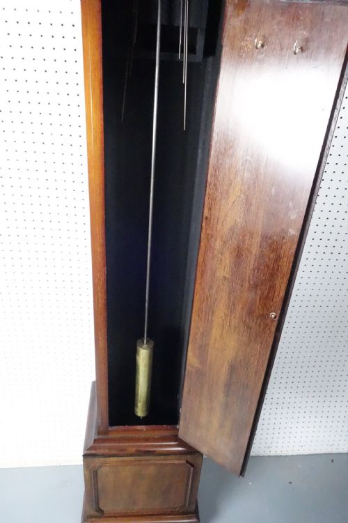 fig 1. Late 19th Century/Early 20th Fine Mahogany Westminster Chiming Grandmother Longcase Clock
