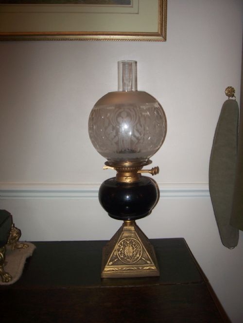 Victorian Owl Oil Lamp Wright & Butler