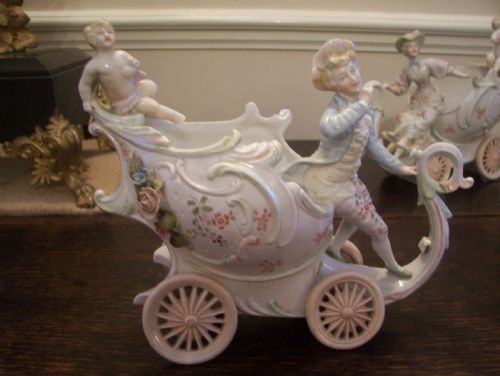 PAIR C19TH CHARIOT VASES - ADDITIONAL PHOTO 1
