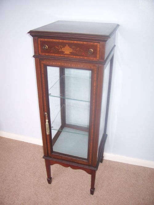 Mahogany Free Standing Display / Bijouterie Cabinet