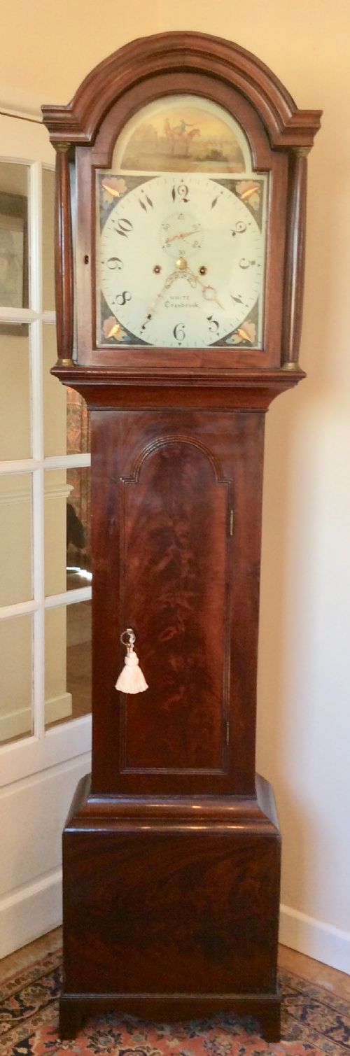 George III 18th Century Mahogany Grandfather Longcase Clock