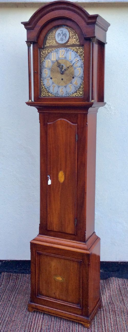 Edwardian Triple Weight/cable Westminster Chiming Mahogany with Shell Decorations Longcase Clock