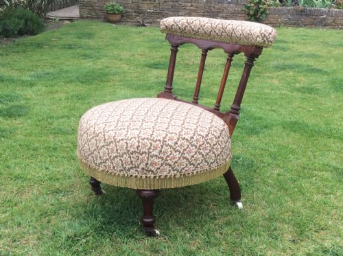 VICTORIAN BEDROOM CHAIR - ADDITIONAL PHOTO 6