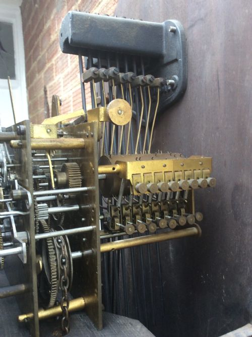 fig 1. Triple Tune Triple Weight Mellow Sounding Grandmother/Grandfather Musical Quarter Chiming Longcase Clock
