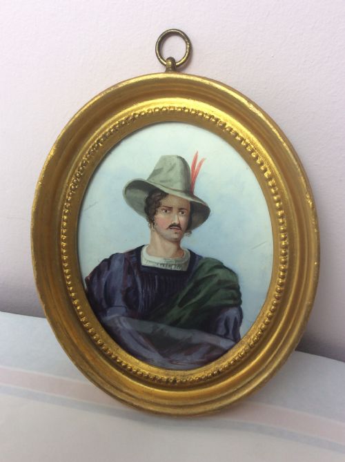 Frame & Glazed Original Miniature Portrait Watercolour