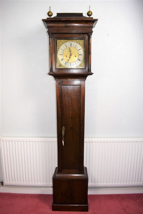 Small (77.5in) 8 Day Mahogany Grandfather Longcase Clock