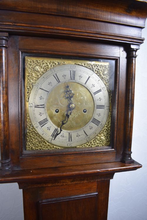 fig 1. Small (77.5in) 8 Day Mahogany Grandfather Longcase Clock