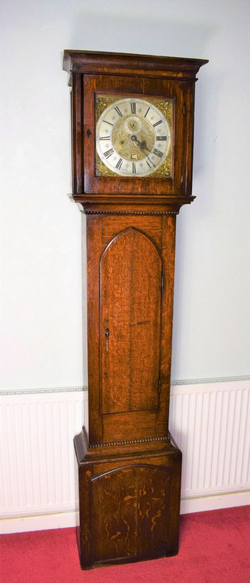 Late 17th C Circa 1690-99 Oak Grandfather Longcase Clock - Matt Bunce of London