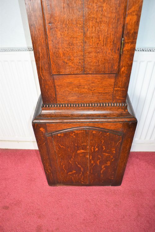 fig 2. Late 17th c Circa 1690-99 Oak Grandfather Longcase Clock - Matt Bunce of London