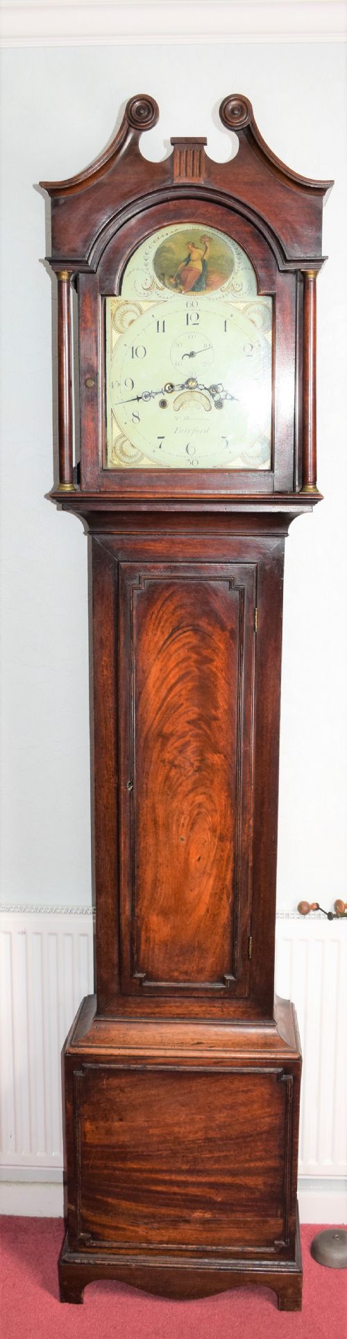 George III Mahogany Grandfather Longcase Clock - Richard Honeybone of Fairford Glos.