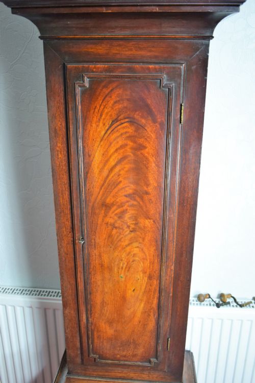 fig 1. George III Mahogany Grandfather Longcase Clock - Richard Honeybone of Fairford Glos.