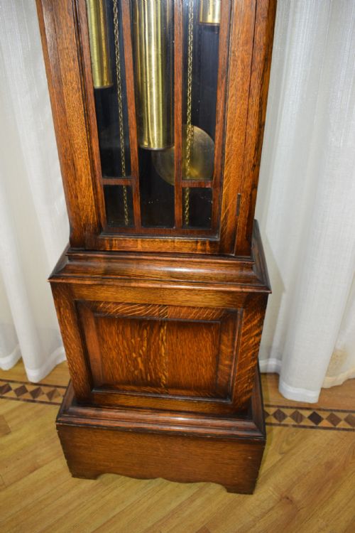 fig 1. From A 5* Hotel - Triple Musical Quarter Chiming Astragal Glazed Grandfather Triple Weight Longcase Clock - Peerless/Embee 8 Day Movement