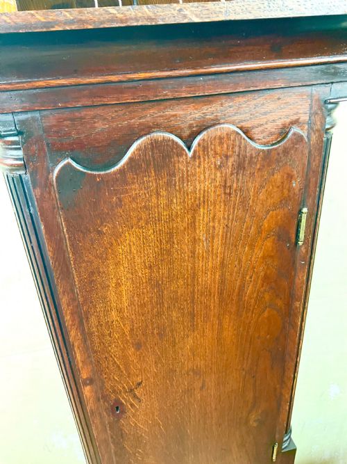 fig 2. Part Peg Jointed Early 19th Century Oak Welsh Country 8 Day Grandfather Longcase Clock