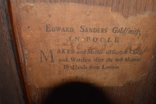 fig 1. Early Georgian C. 1730 Oak Grandfather Longcase Clock 