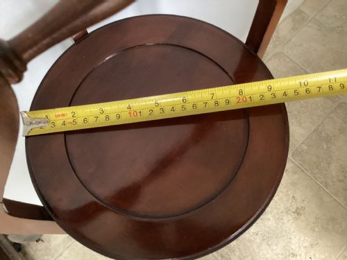 EDWARDIAN MAHOGANY FOLDING CAKE STAND - ADDITIONAL PHOTO 7