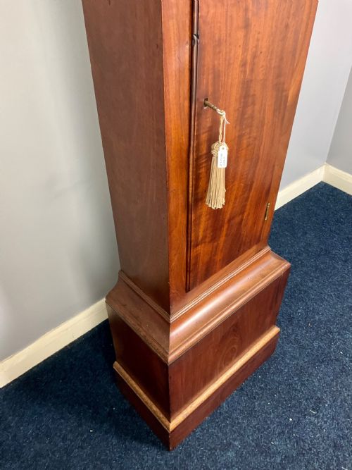 EARLY 19TH C GEORGIAN MAHOGANY 8 DAY SMALL GRANDFATHER LONGCASE CLOCK - ADDITIONAL PHOTO 19