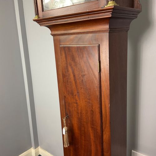 EARLY 19TH C GEORGIAN MAHOGANY 8 DAY SMALL GRANDFATHER LONGCASE CLOCK - ADDITIONAL PHOTO 20
