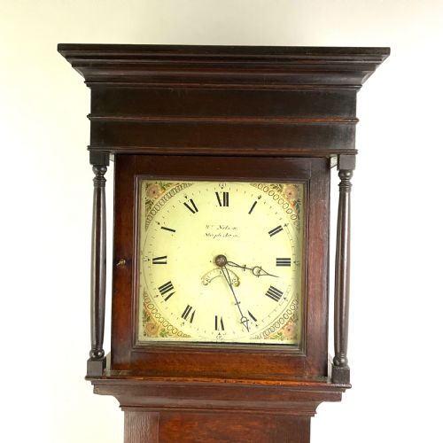 fig 1. William Nelson Steele Aston (Oxon) Georgian Oak Grandfather Longcase Clock