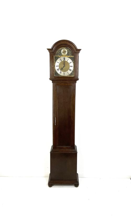 Top Quality Quarter Chiming Triple Tune Musical Oak Grandfather Longcase Clock