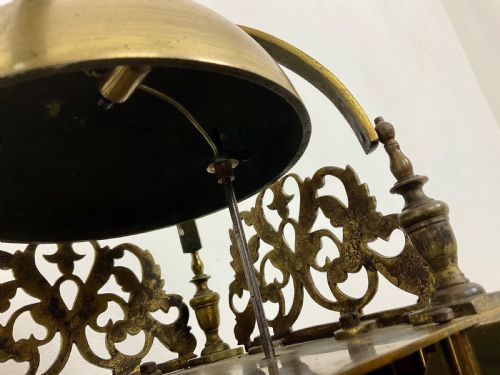 QUARTER STRIKING TWO BELL BRASS LANTERN CLOCK BY PEERLESS MATHIAS BAUERLE - ADDITIONAL PHOTO 7