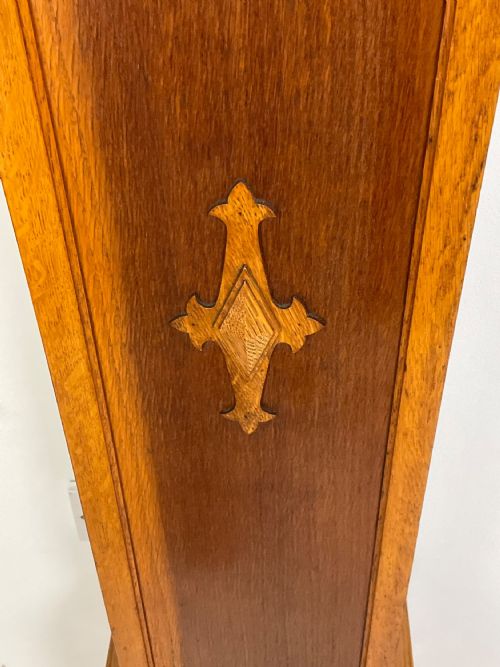 fig 2. 30s Light Oak Westminster Chiming Grandmother Longcase Clock