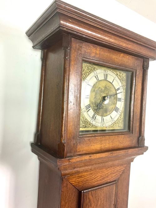 Small Warm Coloured Georgian Grandfather Longcase Clock