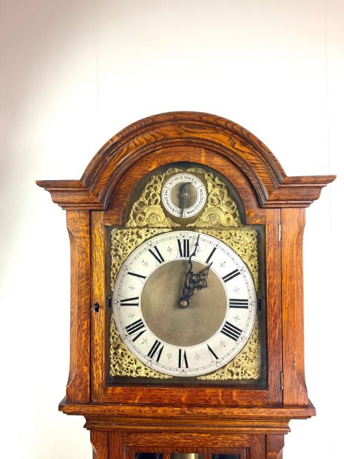 fig 4. Small Musical 8 Day Grandmother Grandfather Longcase Clock