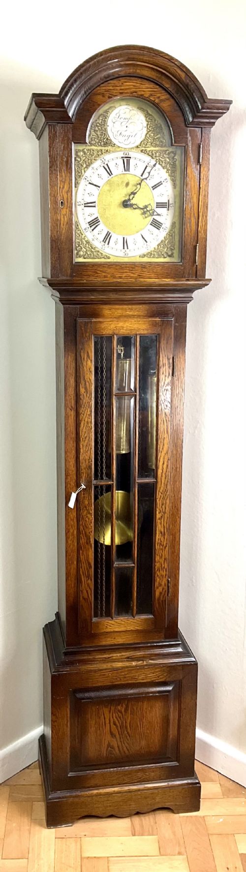 fig 1. Small Grandfather Longcase Clock - Triple Tune on Quarters